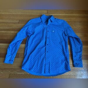 ARIAT Men’s Printed Long Sleeve Button Up Shirt